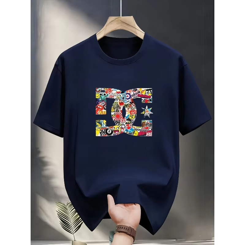 Streetwear High End Brand - Modny T-shirt z nadrukiem luksusowej marki