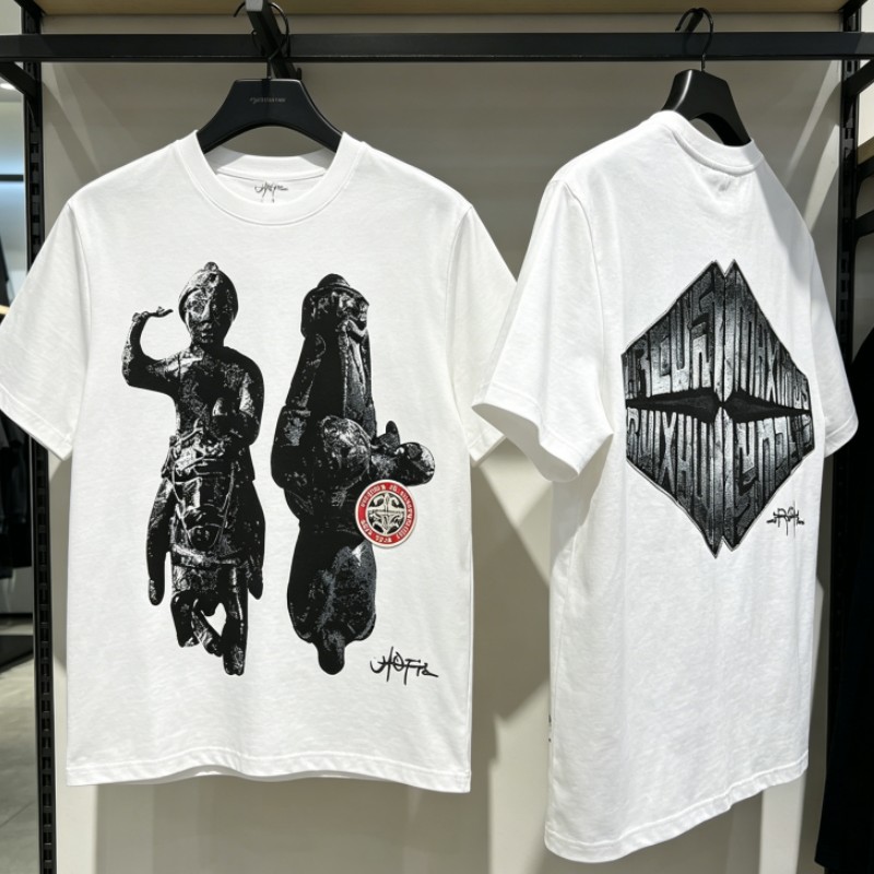 Cactus Jack Tee - Letnie białe oddychające bawełniane koszulki Utopia