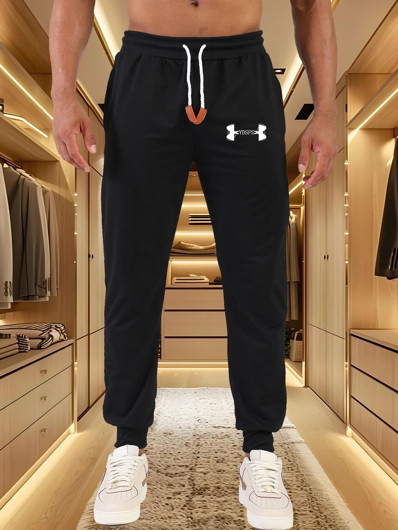 Streetwear Brand Logo - Męskie spodnie dresowe z nadrukiem logo