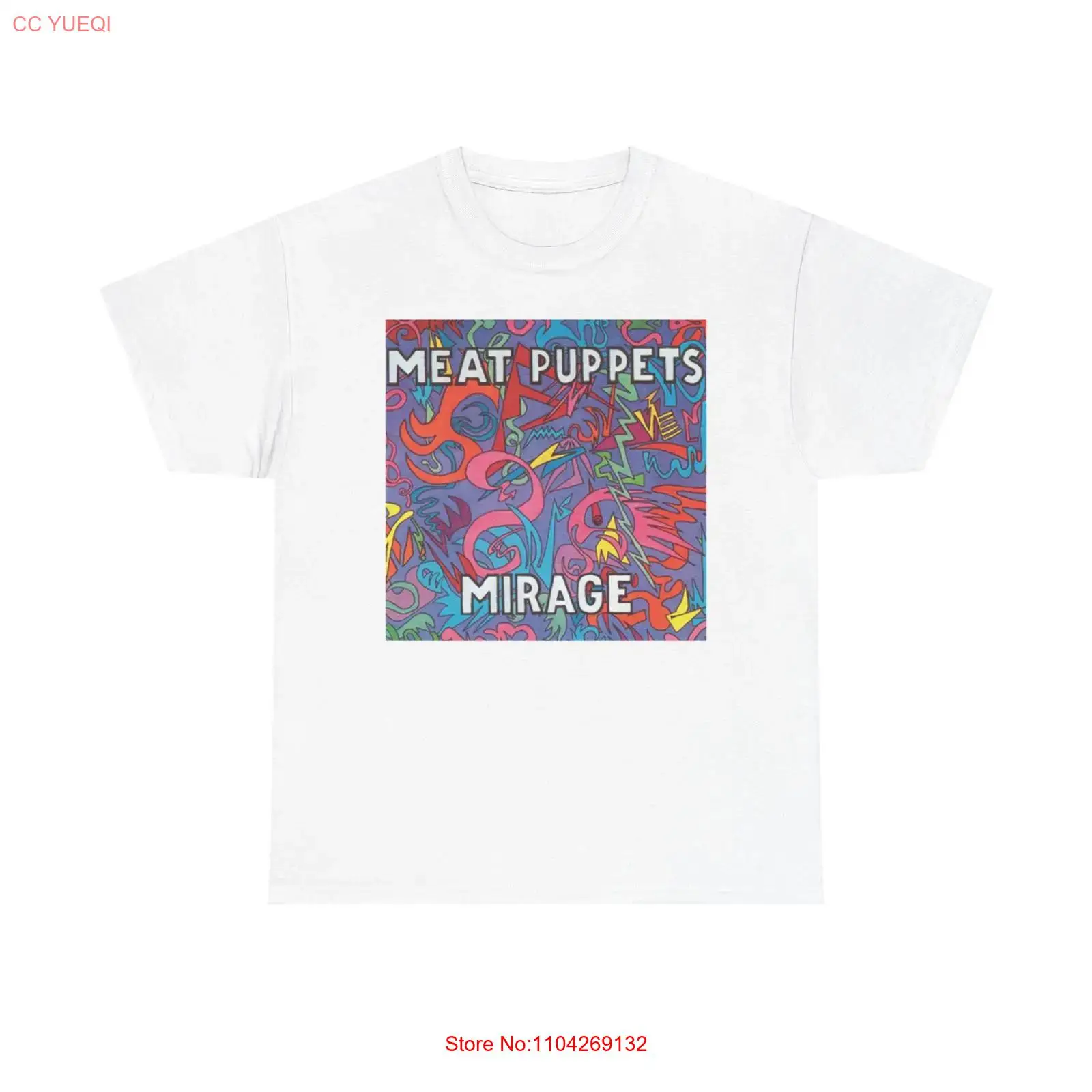 Streetwear Brand Graphic Designer - Koszulka Meat Puppets Mirage, gruba bawełna,