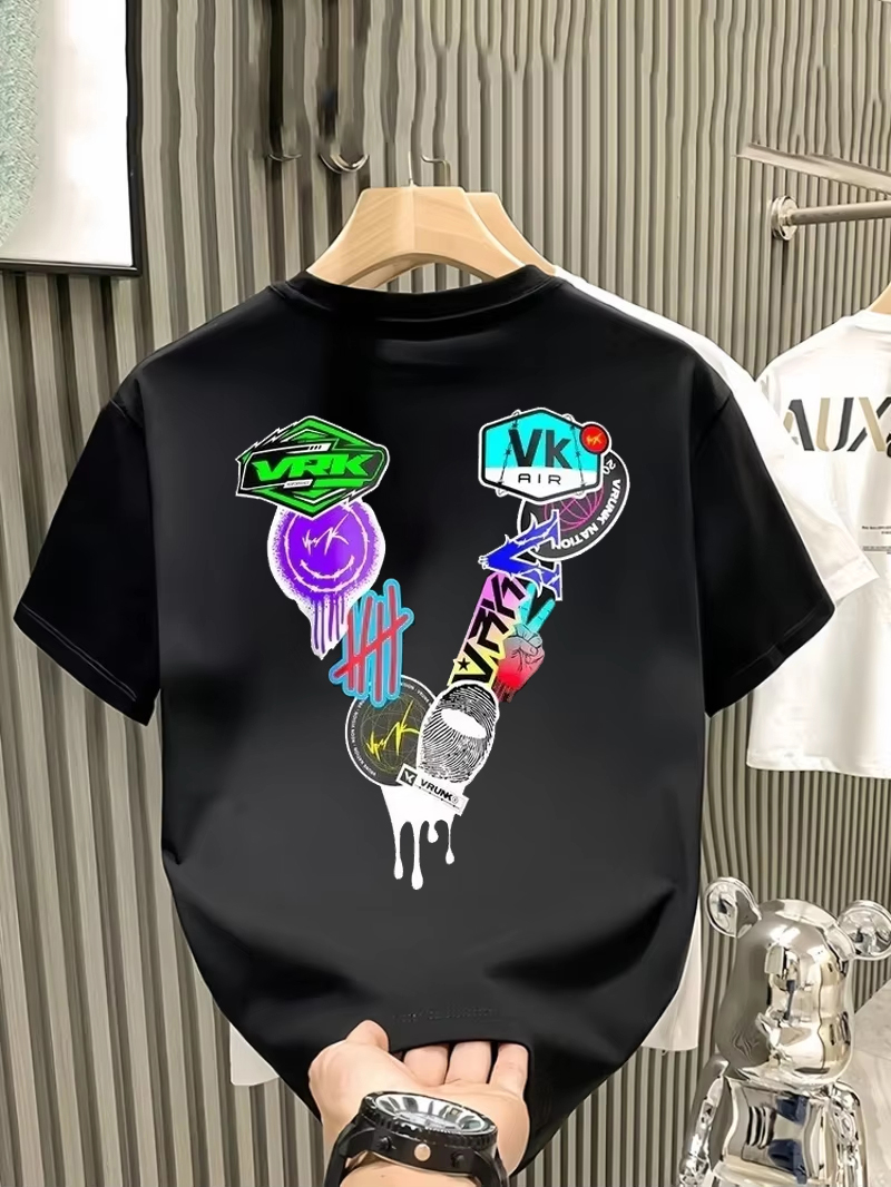 Streetwear Brand Graphic Designer - Koszulka z nadrukiem graffiti w stylu