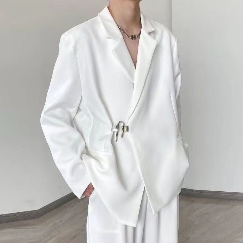Męski biały zestaw casualowy:  – Streetwear Brand Niche recenzja i cena