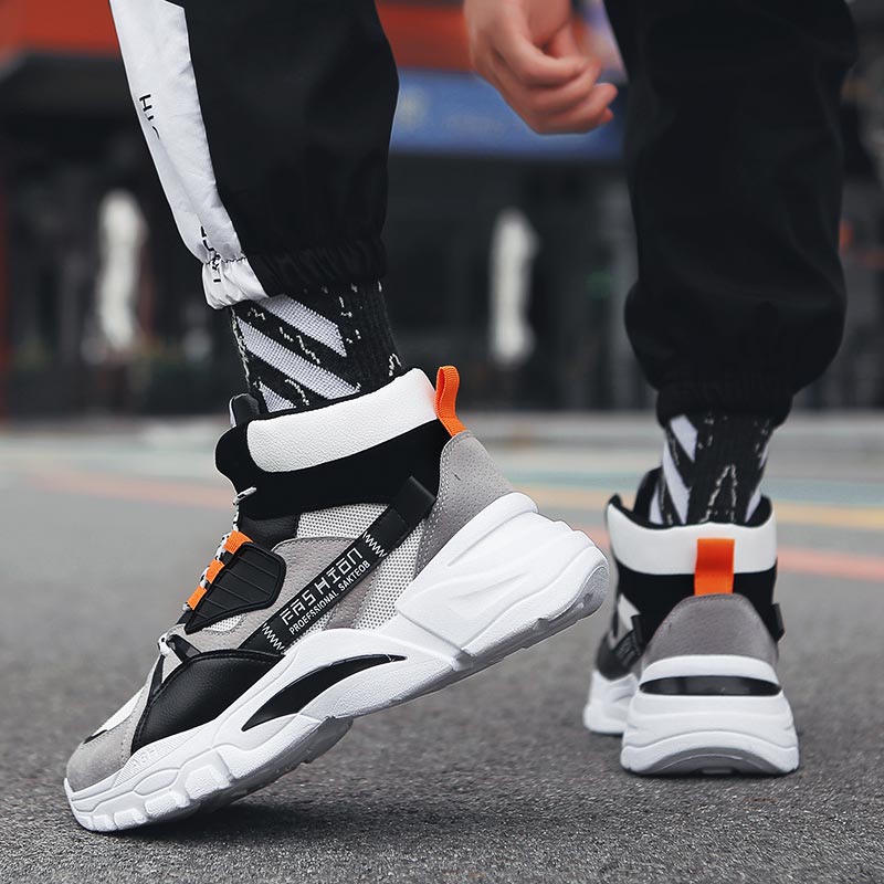 Hightop letnie męskie buty spo – Streetwear Brand Popular recenzja i cena