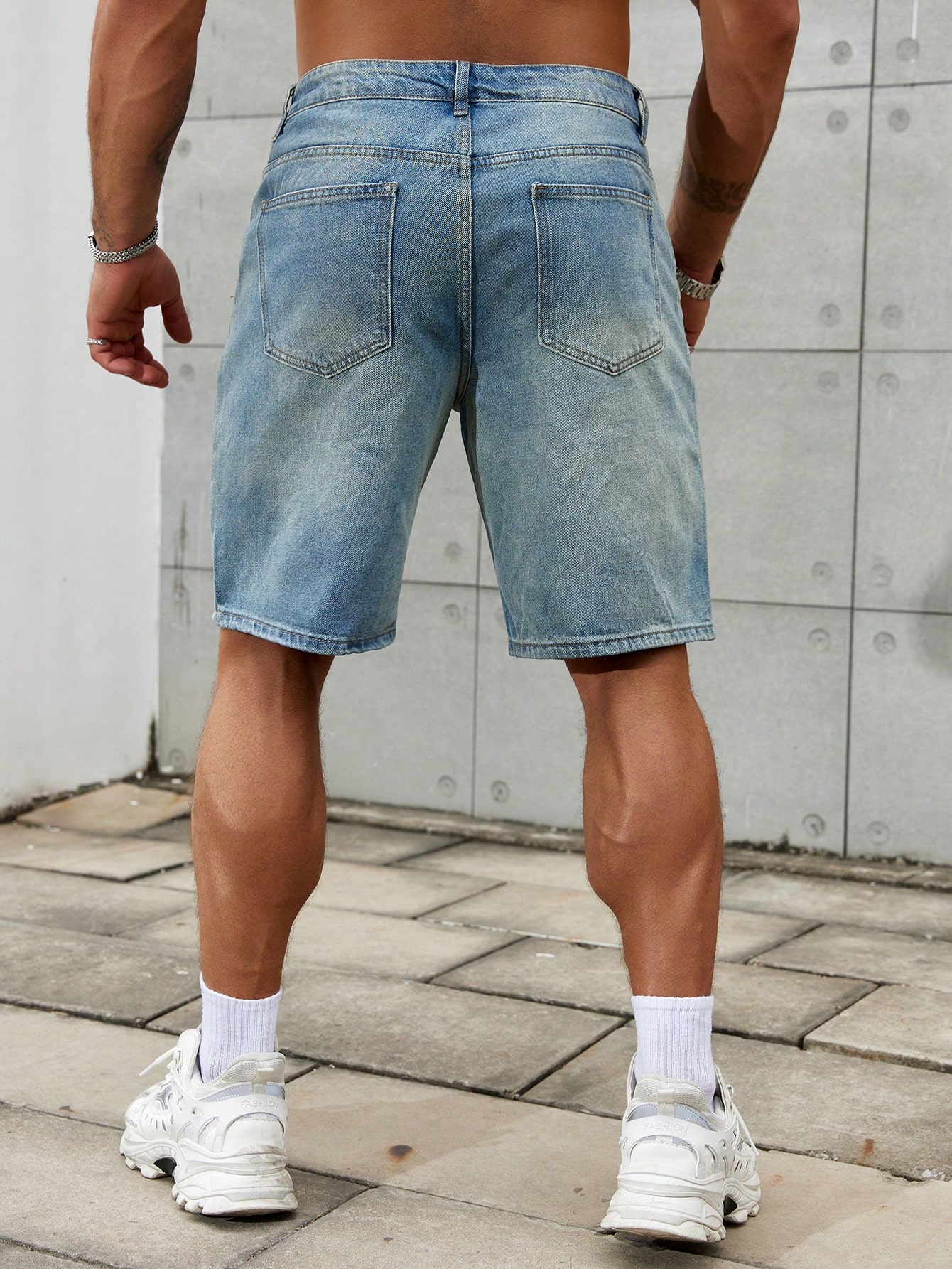 Nowa moda męska podarta krótka – Streetwear Brand New recenzja i cena
