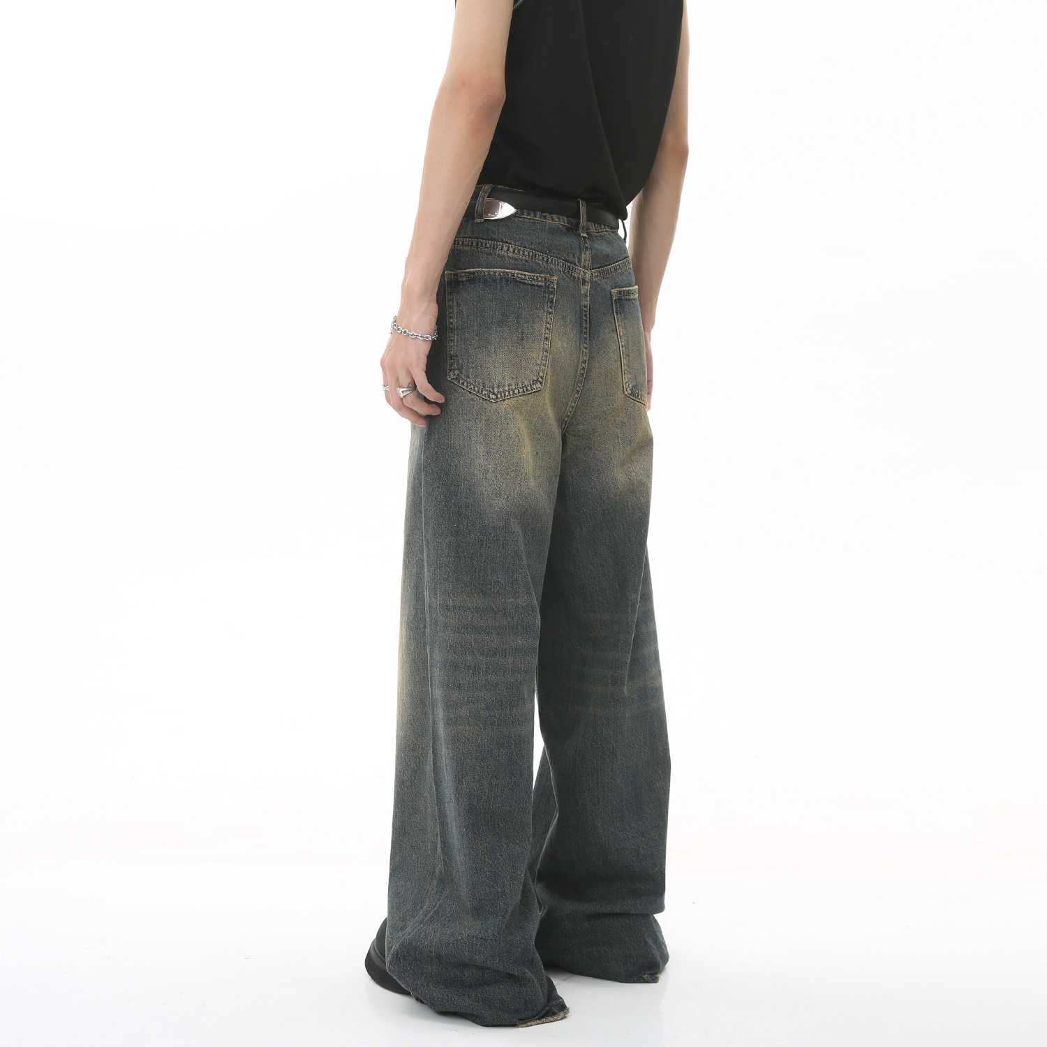 Nowe męskie jeansy baggy z pro – Streetwear Brand Popular recenzja i cena