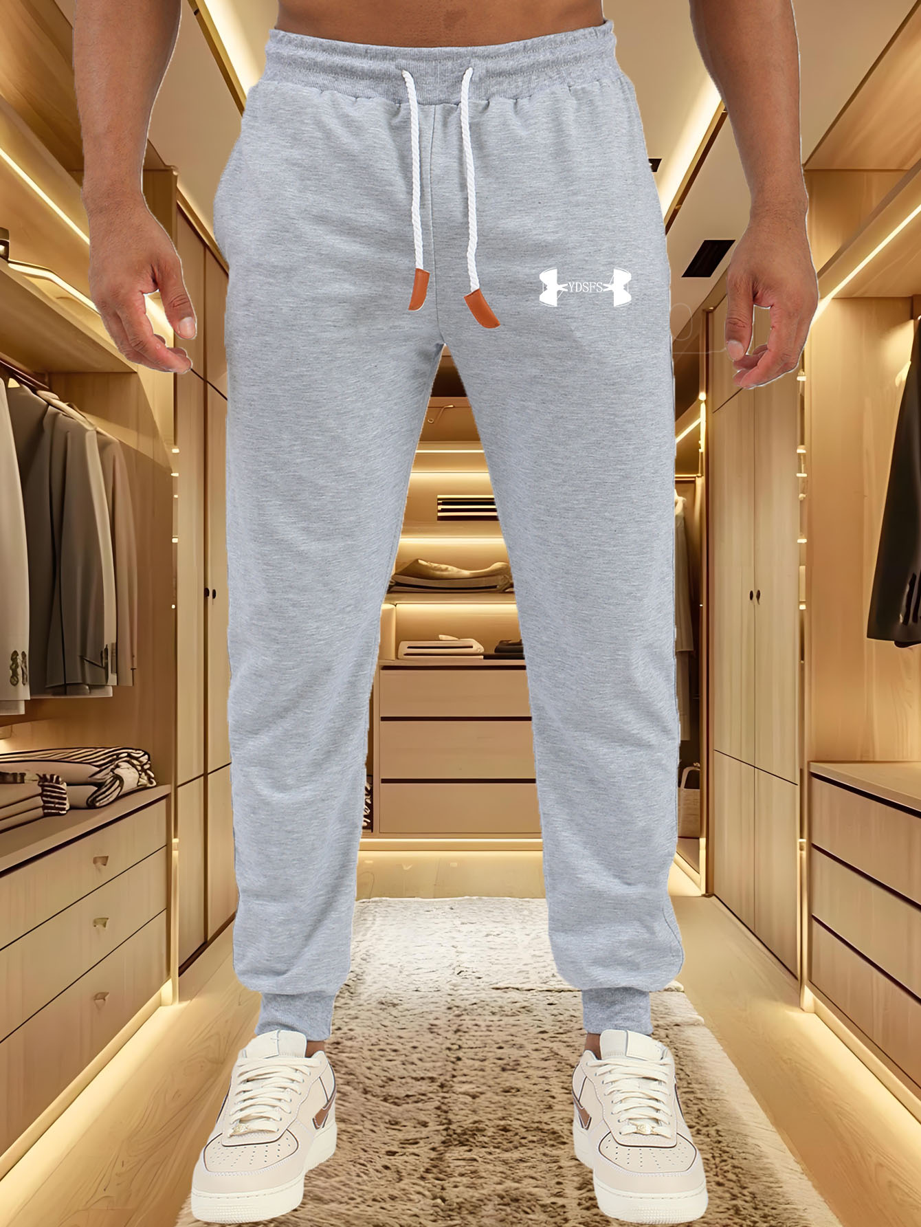 Męskie spodnie dresowe z nadru – Streetwear Brand Logo recenzja i cena